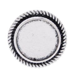Adjuestable Ring With 16mm edge Round Bezel,Antique Silver,Zinc Alloy Filled,20pcs/lot