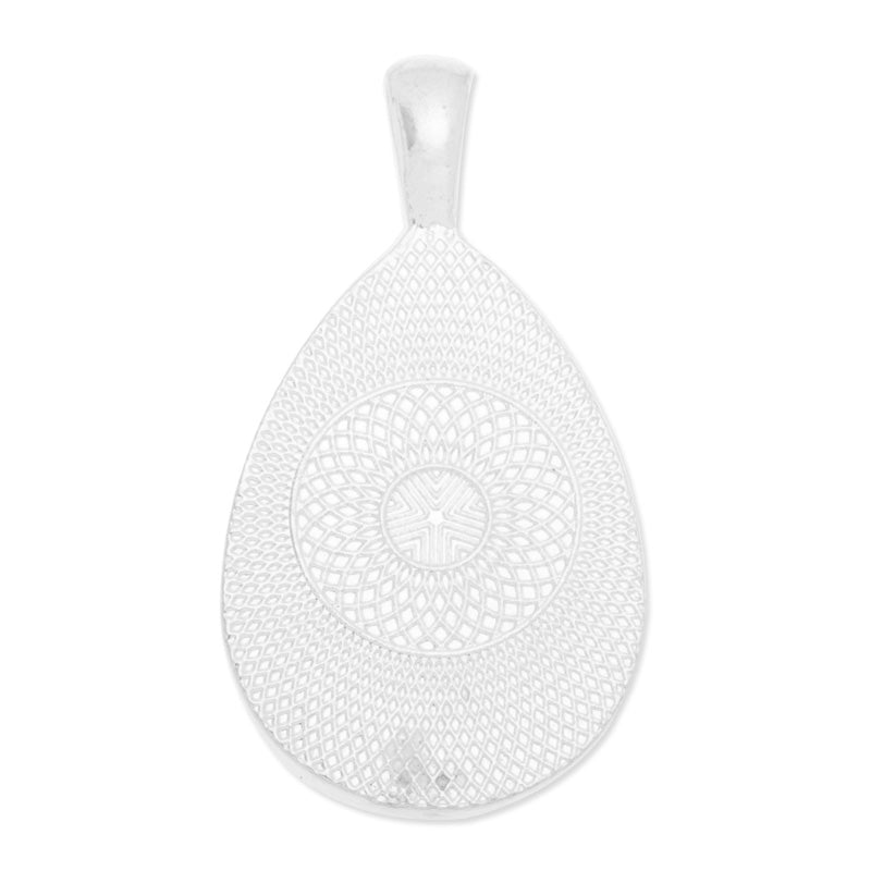 20x30mm Drop pendant trays,Zinc Alloy filled,shine silver plated,20pcs/lot