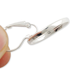 Silver French Lever Back Earrings Blank/Base Settings,fit 14MM glass cabochons,buttons