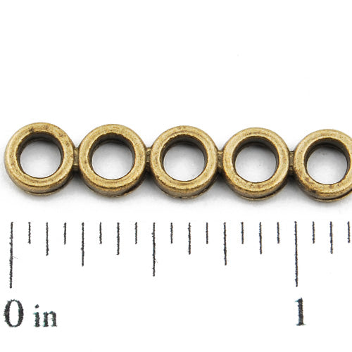 Casting Design Connectors,Antique Bronze Plated,30*6MM,Sold 200 pcs per pkg