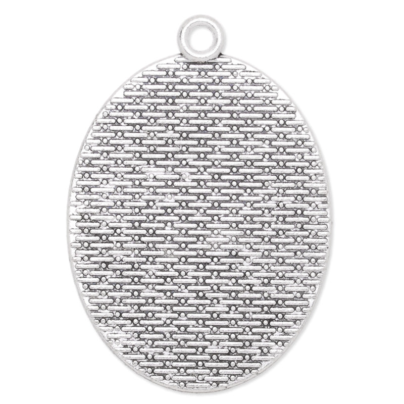 25x35mm Oval simple pendant tray,Zinc alloy filled,Antique silver plated,20pcs/lot
