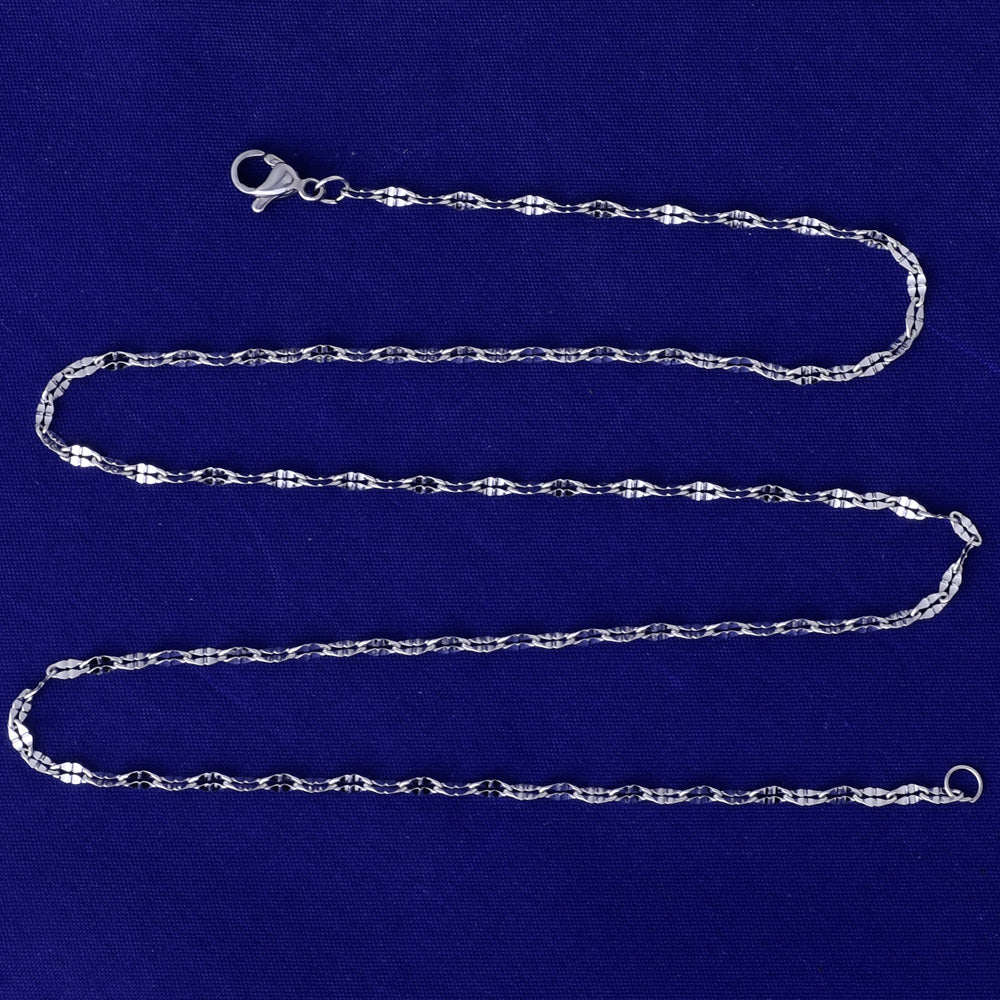 0.5*0.22mm link Stainless Steel Chain With Stainless Steel Lobster Claw Clasp necklace Chain 20
