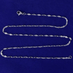 0.5*0.22mm link Stainless Steel Chain With Stainless Steel Lobster Claw Clasp necklace Chain 20