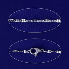 0.4*0.2mm link  Stainless Steel Chain With Stainless Steel Lobster Claw Clasp fine Chain 20