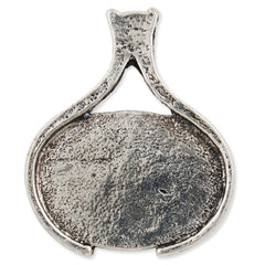 20 pieces Antique Silver Oval Zinc Alloy Cameo Cabochon Base Setting Pendants,Nickle and Lead free;fit 18*25mm cabochon
