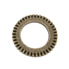 20PCS 15mm Antique Bronze Metal Steampunk, Gear Charms Connector for Gear Jewelry
