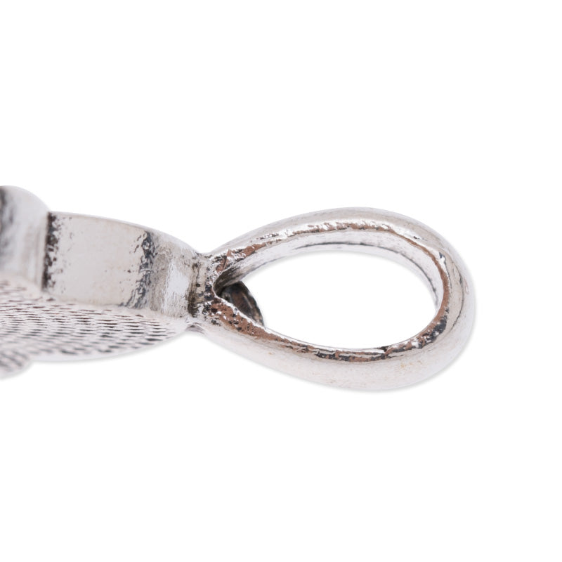 25mm(1 inch) Flower pendant trays,Zinc Alloy filled,antique silver plated,20pcs/lot