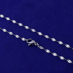0.4*0.2mm link  Stainless Steel Chain With Stainless Steel Lobster Claw Clasp fine Chain 20