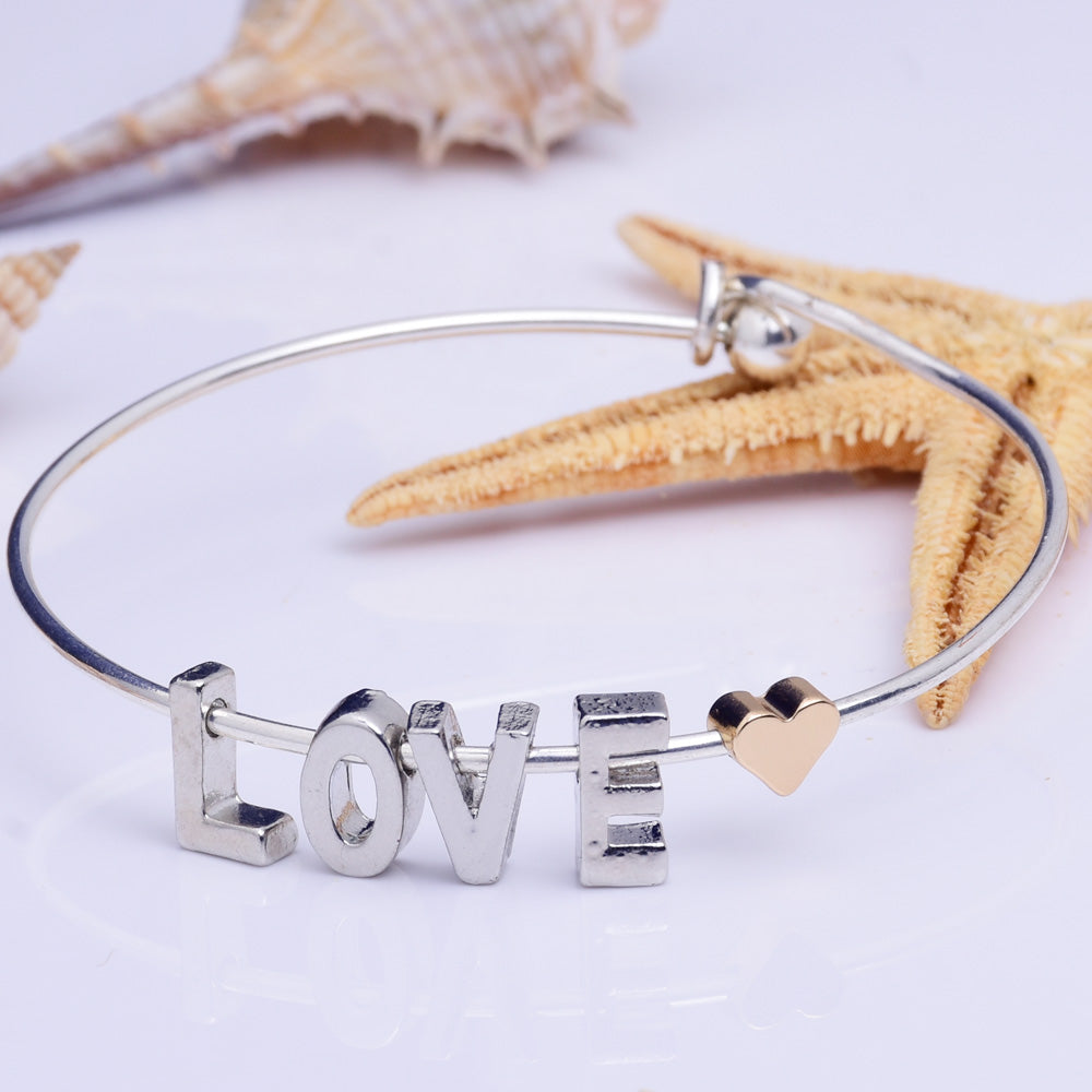 Gold Alloy Letter Pendant Charm letter necklace Personalized Name bracelet Alphabet 