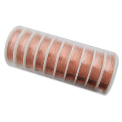 0.3MM Thick Rose Gold Coated Soft Copper Wire,about 23M/25yds per Roll,28Gauge,Sold 10 Rolls Per Lot