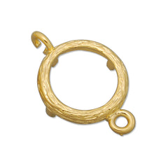 10MM Round Brass Gemstone Bezel,Gold,charms links,sold 20pcs per lot
