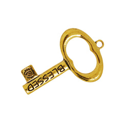 50*32mm Skeleton Keys,Vintage Keys Jewelry Pendant,'GRACE' 'BLESSED',Antique Gold Charm Necklace Jewelry,sold 10pcs/lot