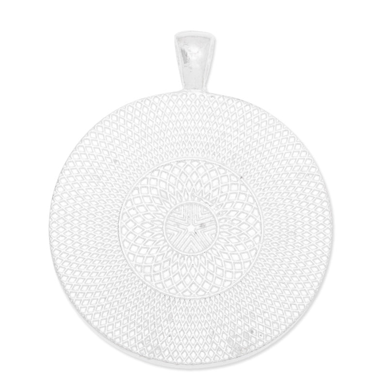 35mm(1 inch) Round pendant trays,zinc alloy filled,shine silver palted,20pcs/lot