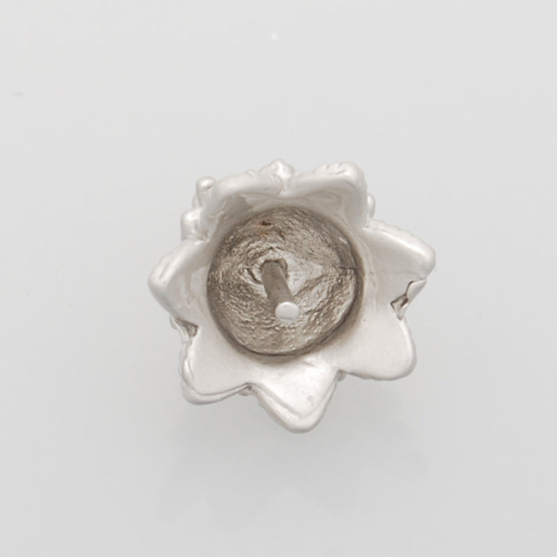 13*10MM lovely modern charms,Flower,,Matte Rhodium,suit for necklace/bracelet/earring ect,sold 10pcs per pkg
