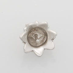 13*10MM lovely modern charms,Flower,,Matte Rhodium,suit for necklace/bracelet/earring ect,sold 10pcs per pkg
