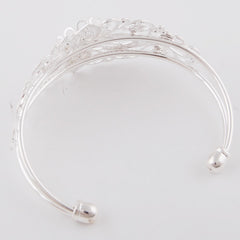 Bracelet With 18*25MM Oval Setting,Cuff,Adjustable,Silver-Plated Brass,Lead Free And Nickel Free,Sold 10PCS Per Lot