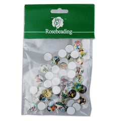 10MM Round glass cabochons,Butterfly pattern photo glass cabochons,flat back,thickness 4mm,50 pieces/lot