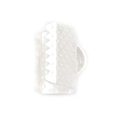 Silver Plated, 10mm*6mm Metal Ribbon Ends with Loop,Sold 1000PCS Per Lot