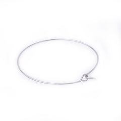 Clip On Hoop Earrings Fashion earrings modern handmade clip earrings diy jewelry 3cm silver  20pcs 10178701