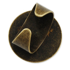 25MM/1 Inch Antique Bronze Plated Adjustable Ring Blanks Base With Pad,fit 25mm glass cabochon,Sold 20PCS Per Package