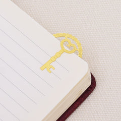 About 29*25mm metal Vintage bookmark clips Paper clips Planner Jewel clip Gold plated key 5pcs