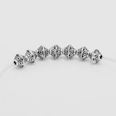6mm Tibetan Beads,Silver Large Hole Spacer beads,Diy Buddhism Beads,Thickness 6mm Sold 100pcs/lot