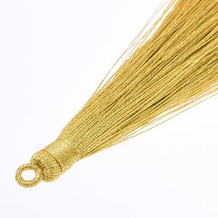 8.7cm Mini Polyester Gold and silver line tassels for jewelry making Necklace Earrings Gold,6pcs/lot