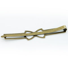 66*9mm Geometric bow-knot word folder, hair clips base,Bobby Pin Base,Antique Bronze,Metal,20pcs/lot