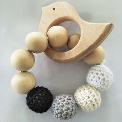 51*51mm Baby Teething Toy Wooden Teether First baby toys Handmade Baby toy Jewelry Wooden flower shape 2pcs 10187958
