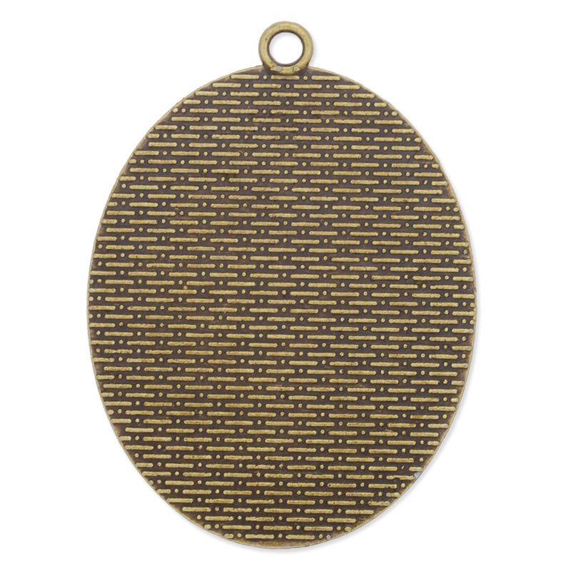30x40mm Oval simple pendant tray,Zinc alloy filled,Antique Bronze plated,20pcs/lot