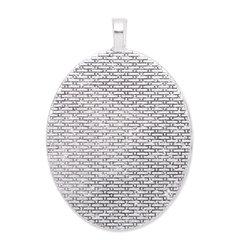 30x40mm Oval pendant tray,Zinc alloy filled,Antique silver plated,20pcs/lot