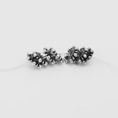 9 mm Tibetan Beads,Silver Large Hole Spacer beads,Diy Bulk beads,Thickness 2mm Sold 100pcs/lot