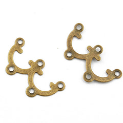 Metal Design Connectors,17MM,Antique Bronz Plated,Sold 1000 pcs per Pkg