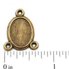21*17mm Vintage antique bronze Zinc alloy links,setting,sold 150 pcs per pkg