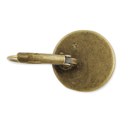 Antique Bronze French Lever Back Earrings Blank/Base,fit 16MM glass cabochons,buttons