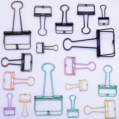 tibetara 57*33*10mm Metal Binder Clips Metal Paper Clips  Stencil Clip Hollow Binder Clips gold 10pcs