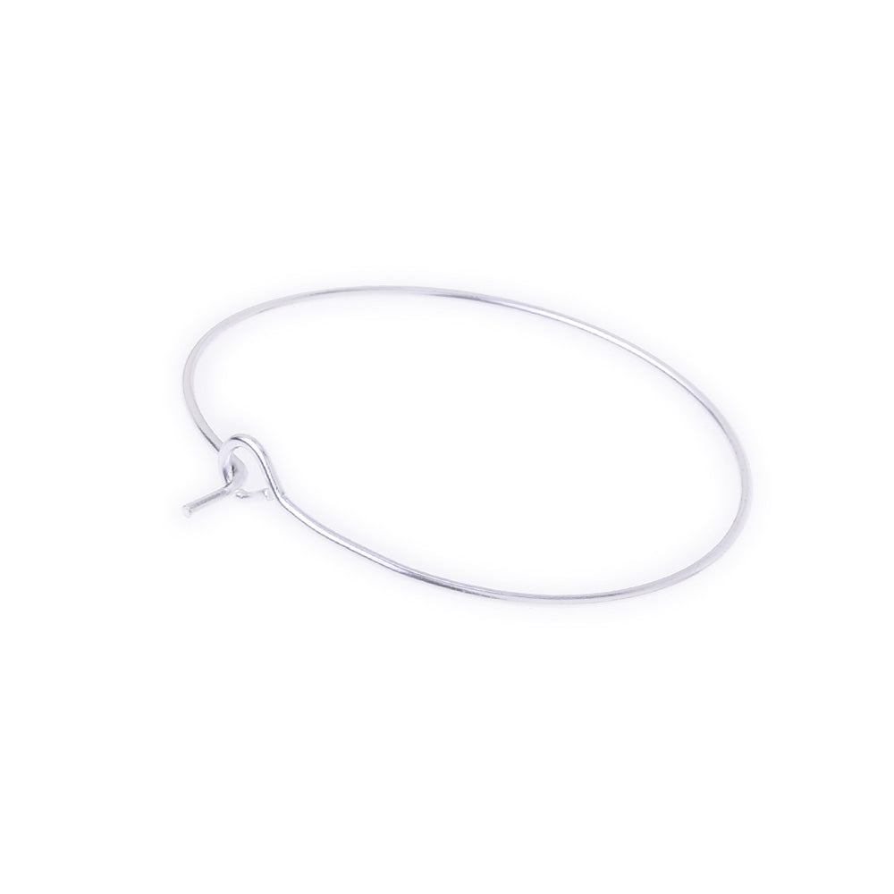 Clip On Hoop Earrings Fashion earrings modern handmade clip earrings diy jewelry 3.5cm white K  20pcs 10178703