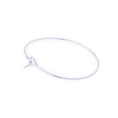 Clip On Hoop Earrings Fashion earrings modern handmade clip earrings diy jewelry 3.5cm white K  20pcs 10178703