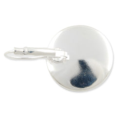 Silver French Lever Back Earrings Blank/Base Settings,fit 14MM glass cabochons,buttons