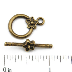 Casting Toggle Clasp,Anqitue Bronze plated,14MM*26MM,Sold 200 sets per pkg