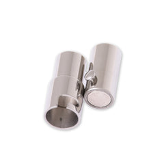4mm Stainless Steel Bracelet Clasps, Leather Clasps Round Bracelet Clasps ,Cord End Clasp 5pcs