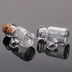 16*22mm Cute mini clear cork stopper glass bottles,little glass bottles with corks,tiny glass jars,vials jars containers for jewelry pendant making,10pcs/lots