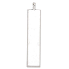 10x50mm Rectangular Pendant tray,zinc alloy filled,antique silver plated,20pcs/lot