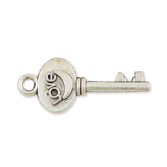 200PCS 30*13mm Vintage antique silver Zinc alloy Charms,love key