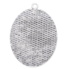 30x40mm Oval simple pendant tray,Zinc alloy filled,Antique silver plated,20pcs/lot