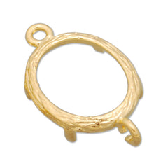 12*10MM Oval Brass Gemstone Bezel with hook,Gold,charms links,sold 20pcs per lot