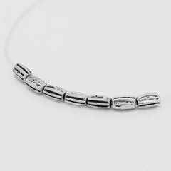 Tibetan Beads,Silver Tone Spacer Beads,Euro Style Beads,Spacer Beads,Lenght 6mm,sold 100pcs/lot