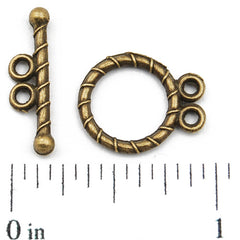 Casting Toggle Clasp,Anqitue Bronze plated,13MM*18MM,Sold 200 sets per pkg