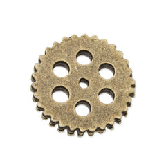 20PCS 15mm Antique Bronze Metal Steampunk, Gear Charms Connector for Gear Jewelry