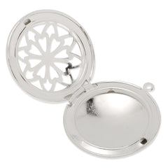 24mm Inner size Filigree Silver Plated Round Lockets Pendant Victorian Style,Sold 10pcs/lot